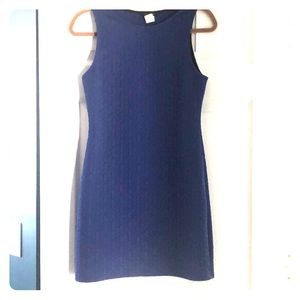 Blue, sleeveless, cocktail dress